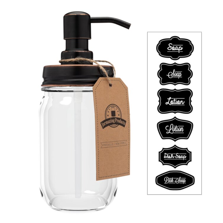 Jar deals soap dispenser